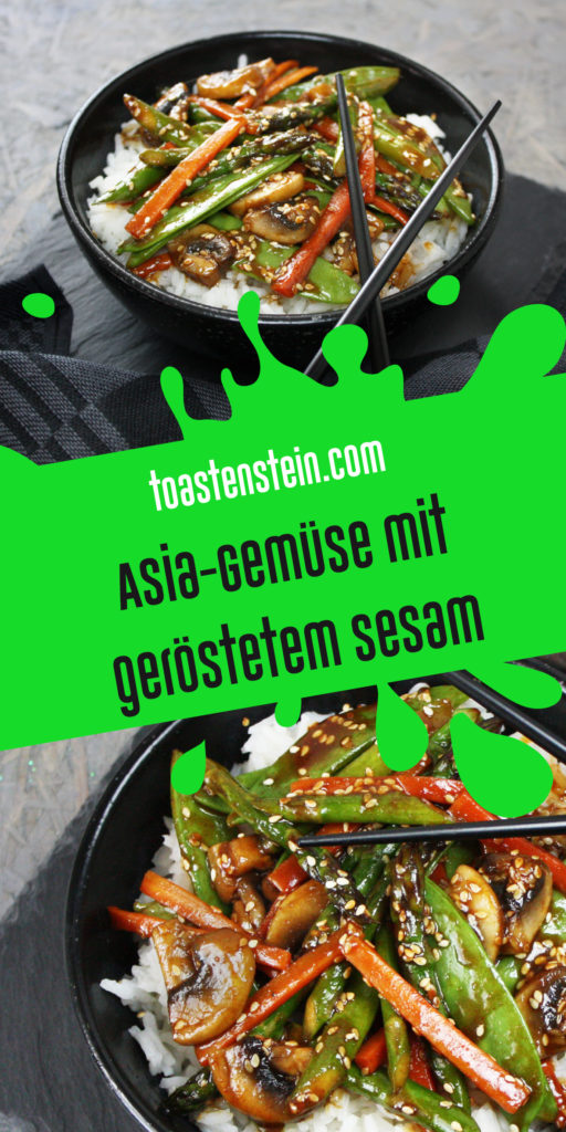 Asia-Gemüse mit geröstetem Sesam | Toastenstein