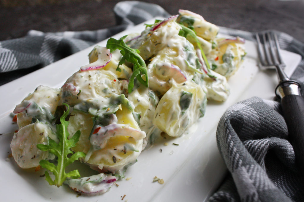 Kartoffelsalat mit Rucola und Joghurt | Toastenstein
