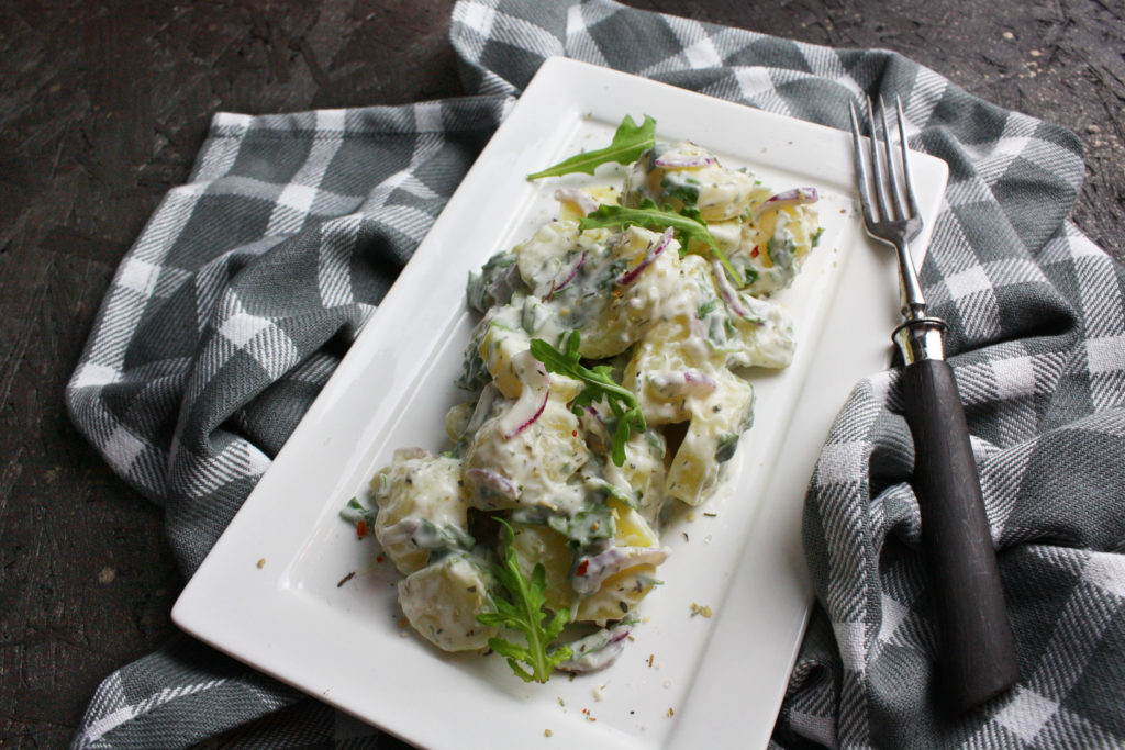 Kartoffelsalat mit Rucola und Joghurt | Toastenstein