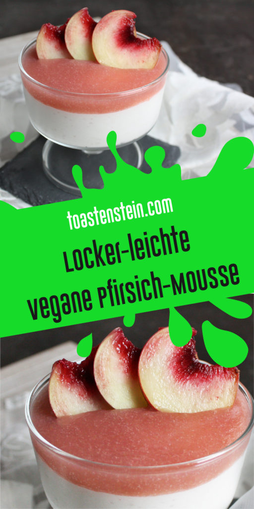 Locker-leichte vegane Pfirsich-Mousse | Toastenstein