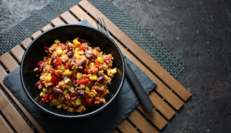 Chili sin Carne-Salat perfekt zum Mitnehmen
