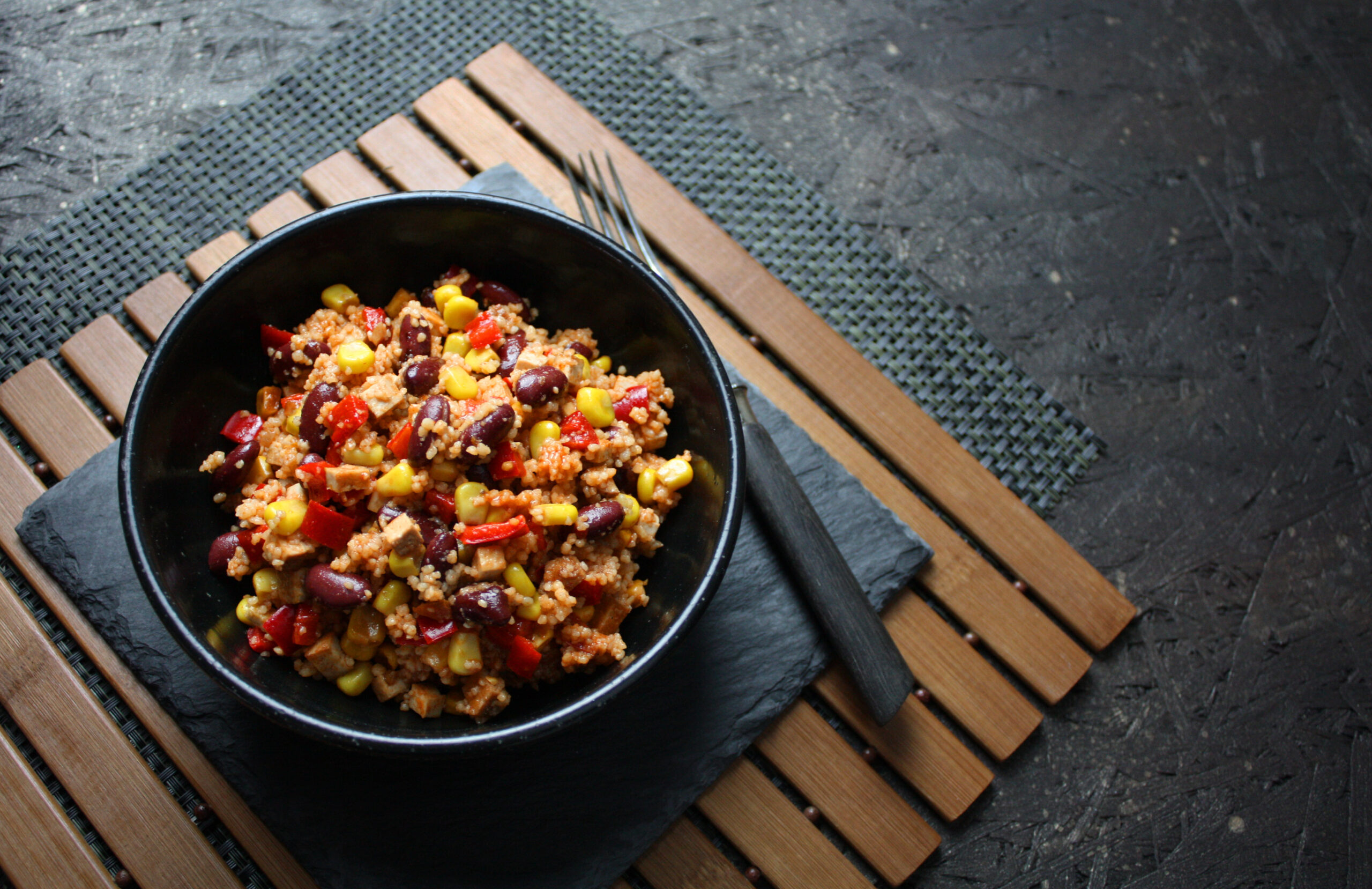 Chili sin Carne-Salat perfekt zum Mitnehmen