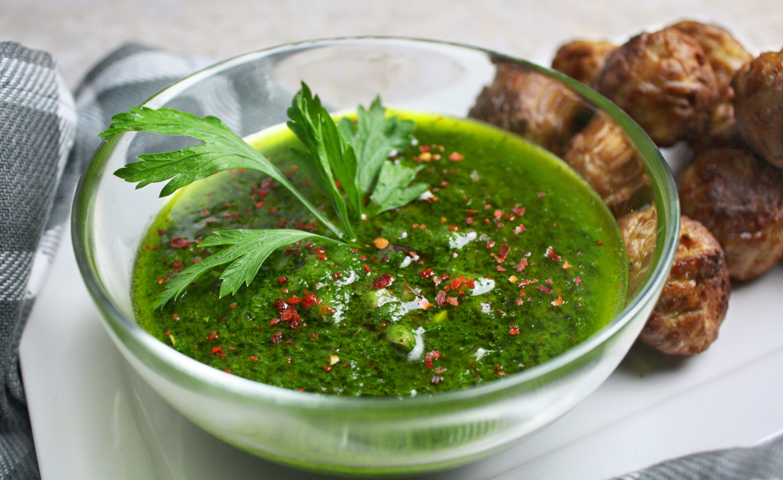 Chimichurri – Scharfe vegane Kräutersauce