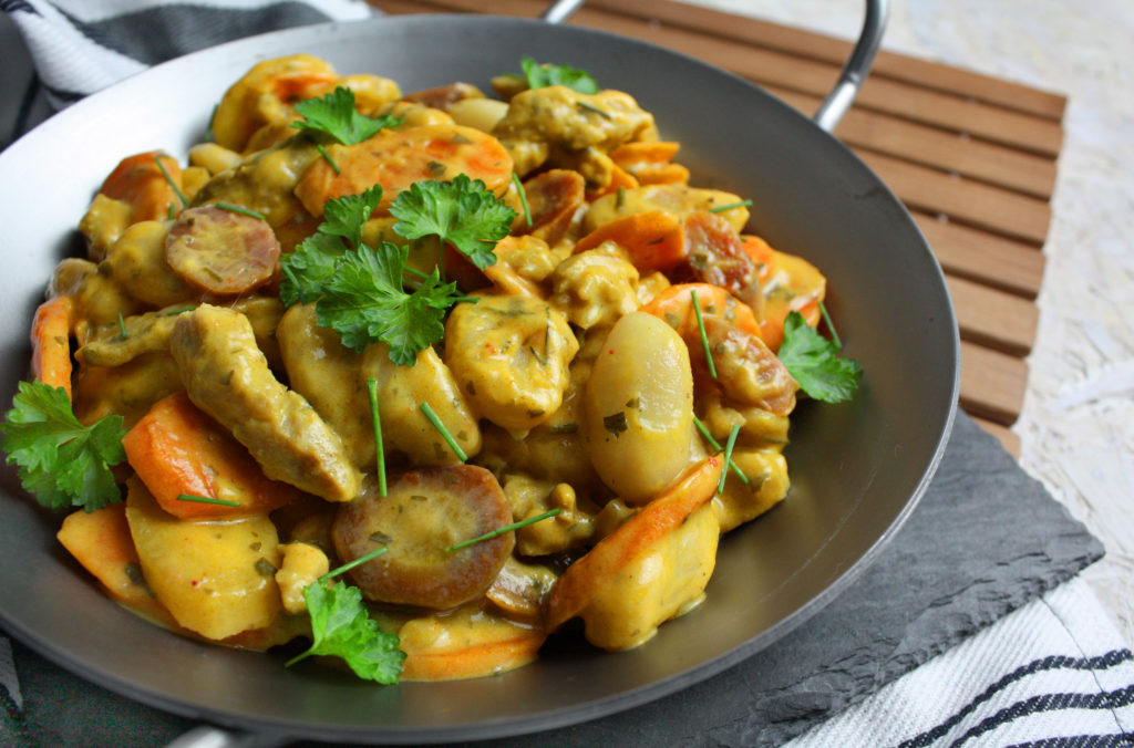 Herzhafte Gnocchi-Pfanne mit bunten Möhren | Toastenstein