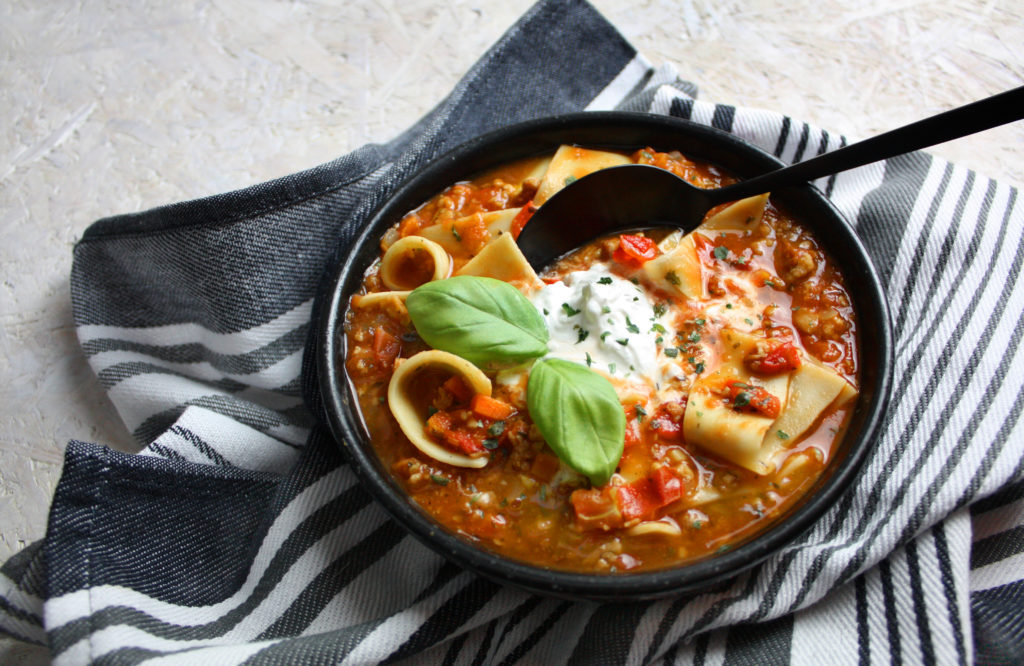 Raffiniert und einfach – Lasagne-Suppe | Toastenstein