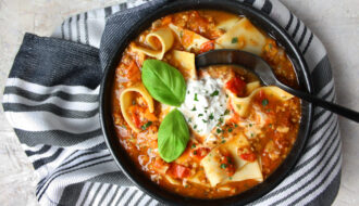 Raffiniert und einfach – Lasagne-Suppe