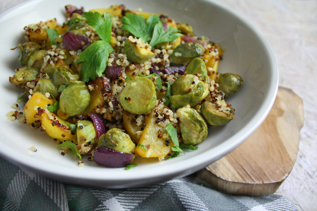 Warmer Kartoffelsalat mit Rosenkohl | Toastenstein