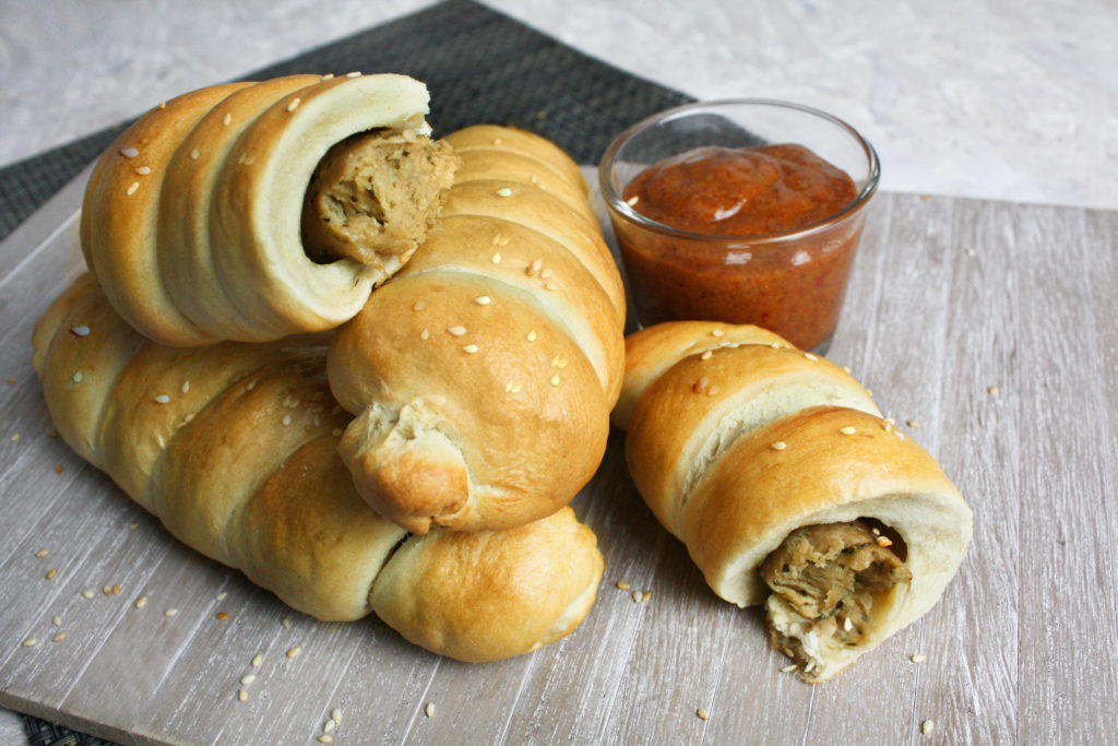 Würstchen im Brezel-Teig mit Senf-Dip | Toastenstein