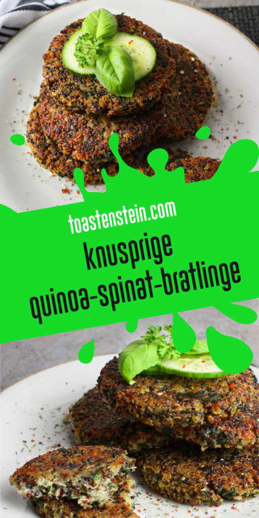 Quinoa-Spinat-Bratlinge | Toastenstein