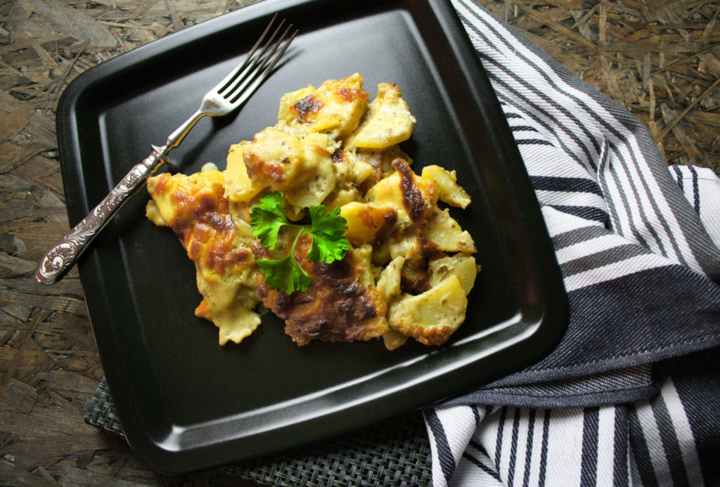 Kartoffelgratin mit Kräutern und Hefeschmelz | Toastenstein