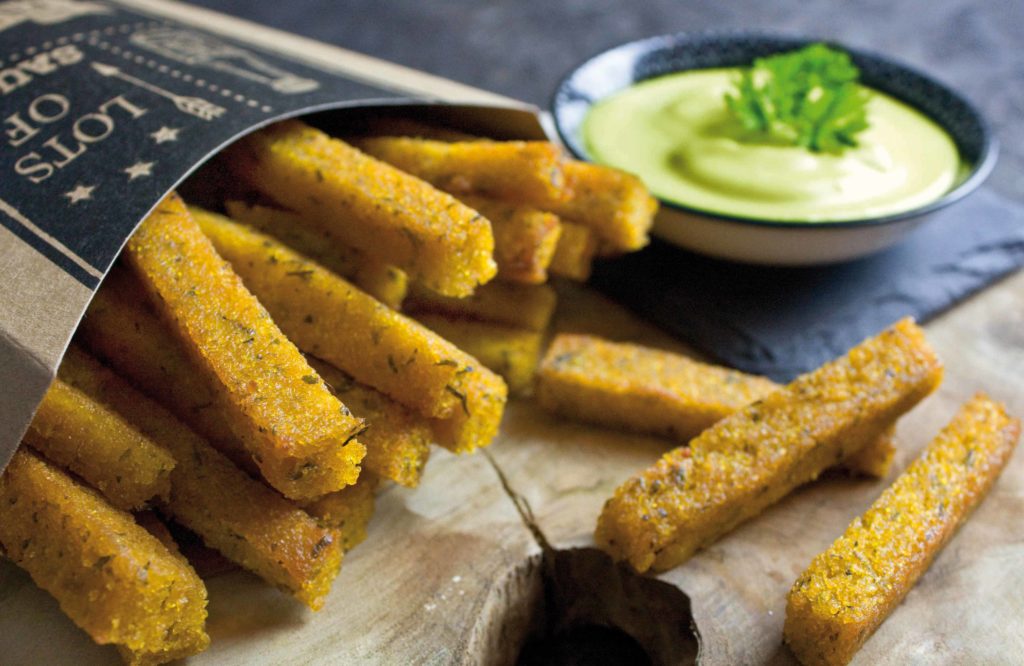 Polenta-Pommes mit Kurkuma-Aioli | Toastenstein