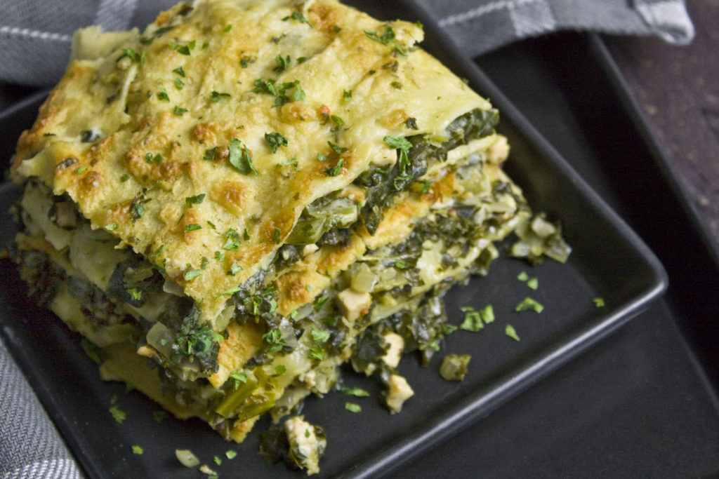Grünkohl-Lasagne mit Béchamel-Sauce - Toastenstein.com