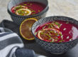 Rote Beete-Suppe mit Blutorangen