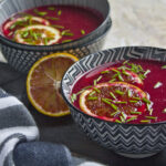 Rote Beete-Suppe mit Blutorangen