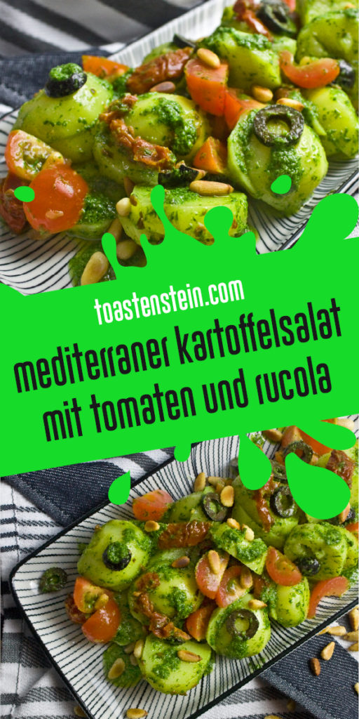 Mediterraner Kartoffelsalat mit Oliven und Tomaten