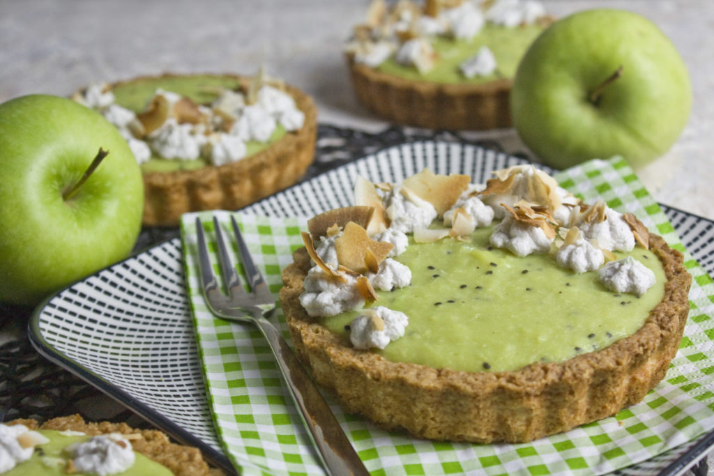 Apfel-Kiwi-Tartelettes mit Kokosmilch - Toastenstein.com