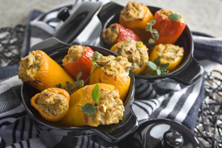 Perfekt zum Grillen Gefüllte MiniPaprika