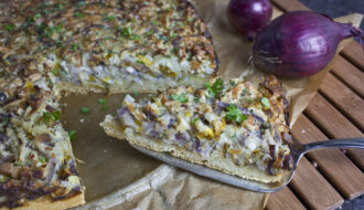 Zwiebel-Lauch-Kuchen