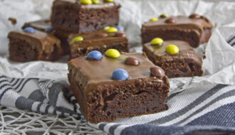 Joghurt Brownies mit Kokos-Schoko-Creme Toastenstein