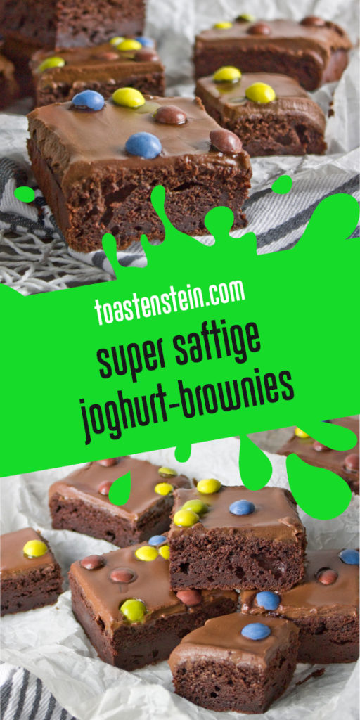 Joghurt Brownies mit Kokos-Schoko-Creme Toastenstein