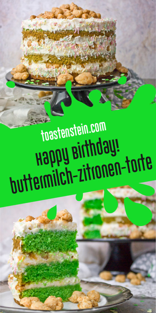 Buttermilch-Zitronen-Torte - Geburtstagstorte Toastenstein
