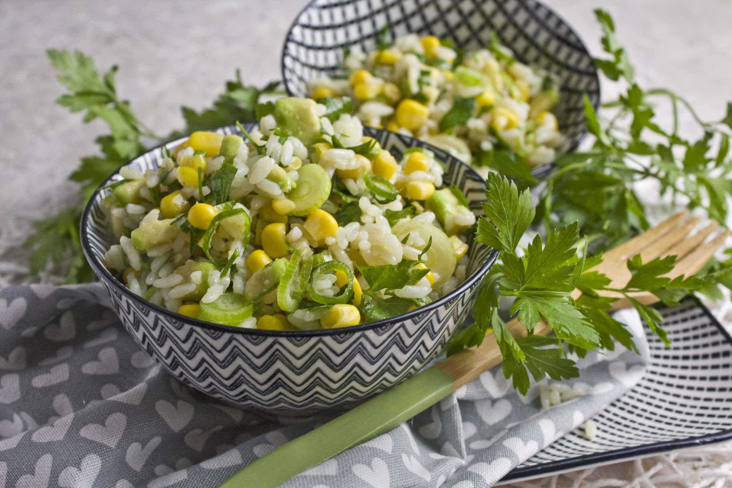 Reis-Mais-Salat mit Limetten-Dressing - Toastenstein.com