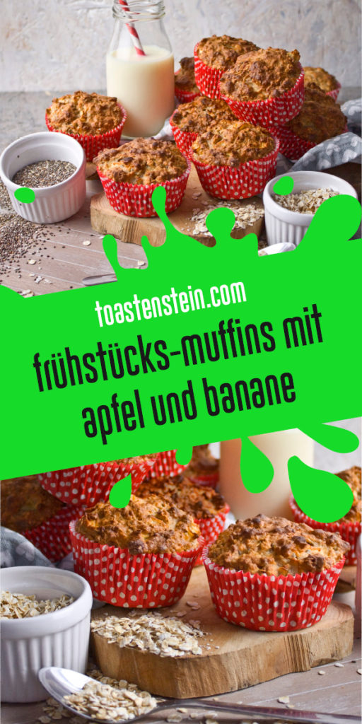 Frühstücks-Muffins mit Apfel und Banane - Toastenstein.com