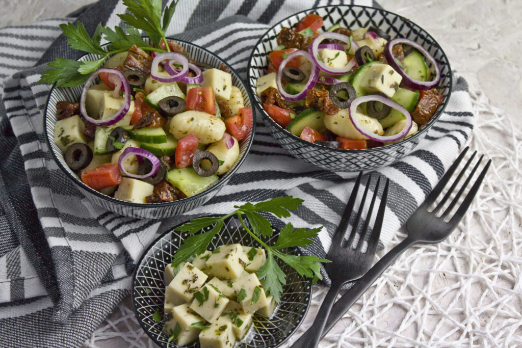 Gnocchisalat mit Kichererbsen-Feta | Toastenstein