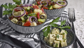 Gnocchisalat mit Kichererbsen-Feta