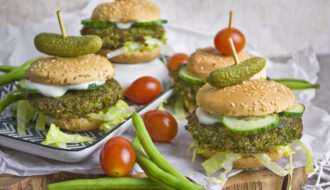Grüne-Bohnen-Sliders