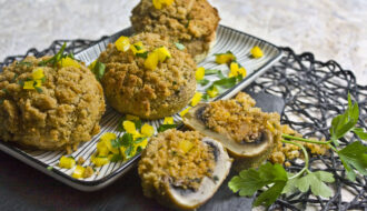 Gefüllte Champignons mit Couscous
