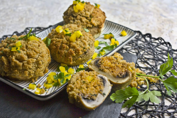 Gefüllte Champignons mit Couscous Gefüllte Champignons mit Couscous