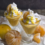 Cremiger Mango-Mandarinen-Pudding