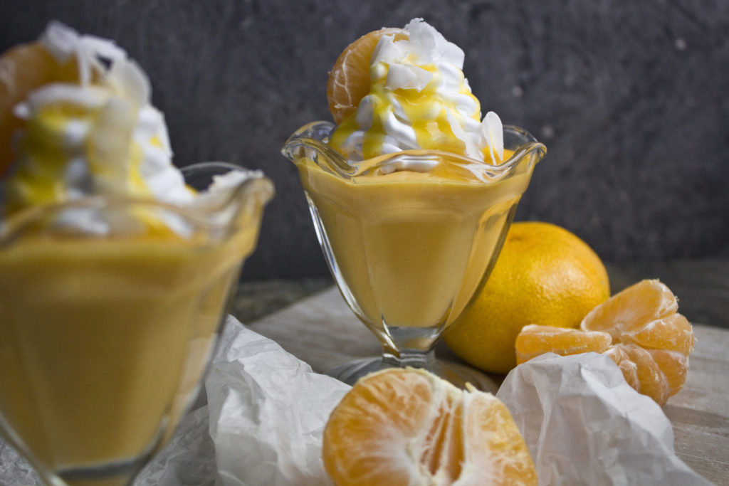 Cremiger Mango-Mandarinen-Pudding | Toastenstein