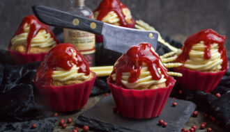 Orangen-Joghurt-Cupcakes [Halloween-Edition]