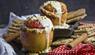 Bratäpfel mit Spekulatius-Milchreis