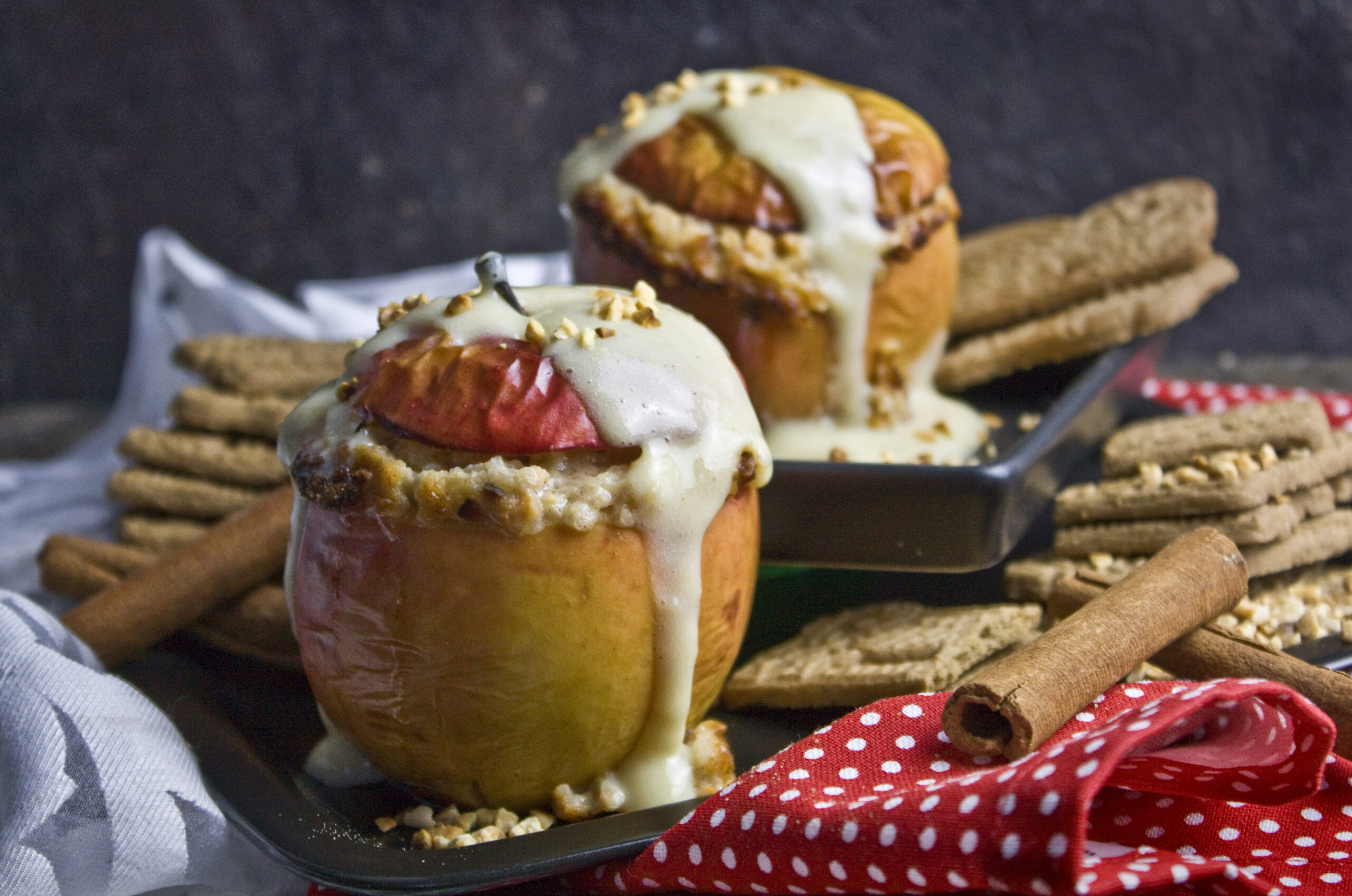 Bratäpfel mit Spekulatius-Milchreis