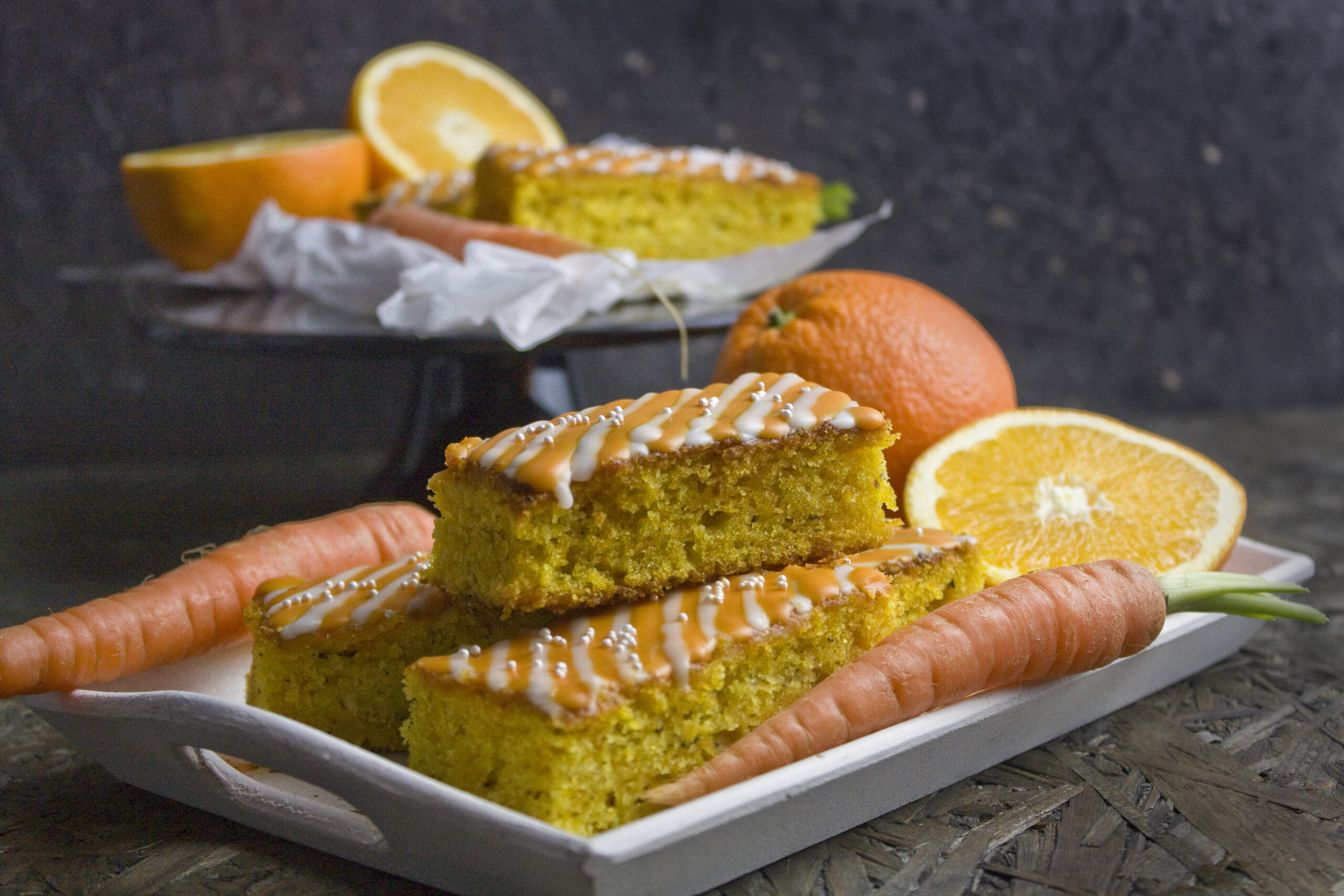 Orangen-Karotten-Kuchen mit Ingwer - Toastenstein.com