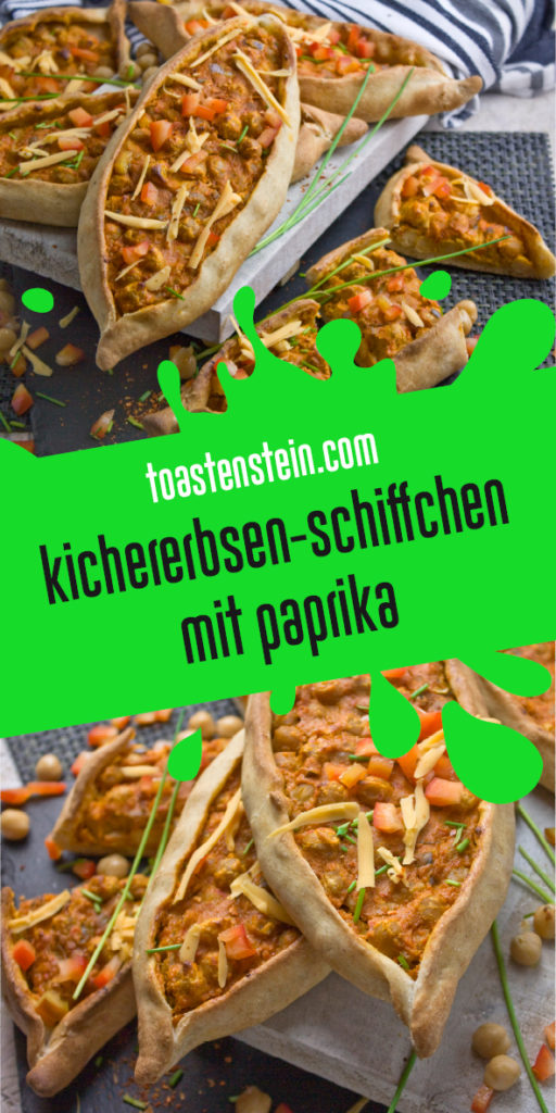 Kichererbsen-Schiffchen mit Paprika | Toastenstein