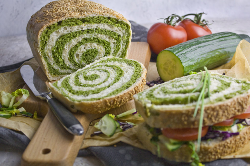 Twister-Toast mit Spinat und Frühlingszwiebeln | Toastenstein
