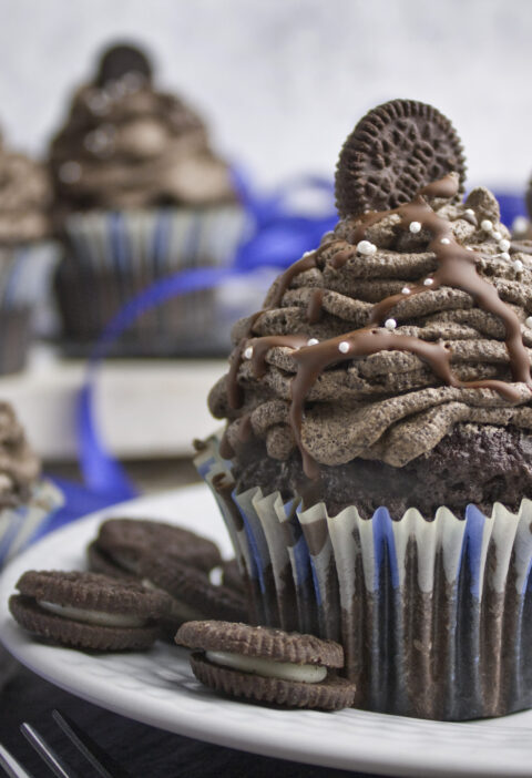 Einfache Oreo-Cupcakes – Cookies’n‘Cream
