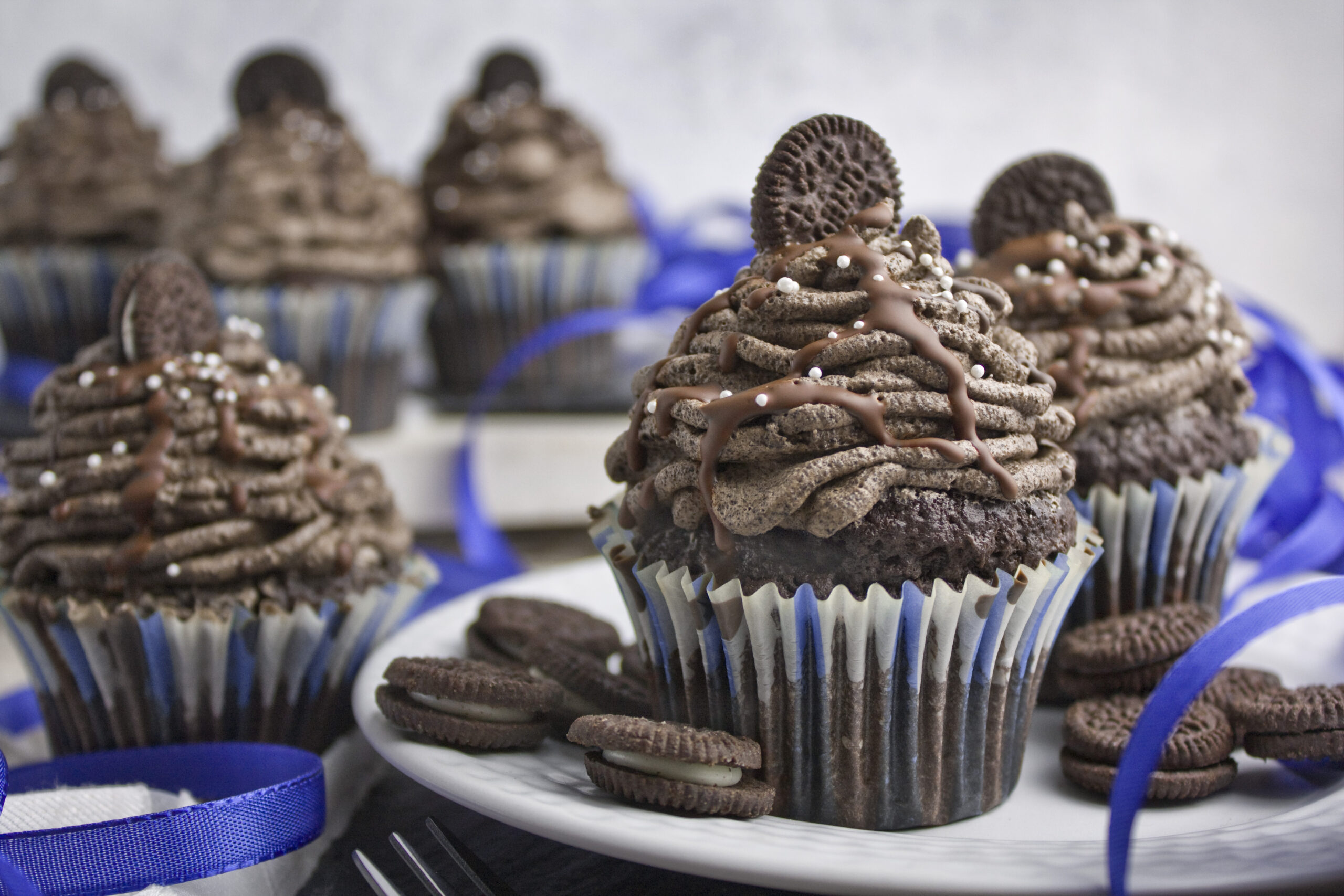 Einfache Oreo-Cupcakes – Cookies’n‘Cream