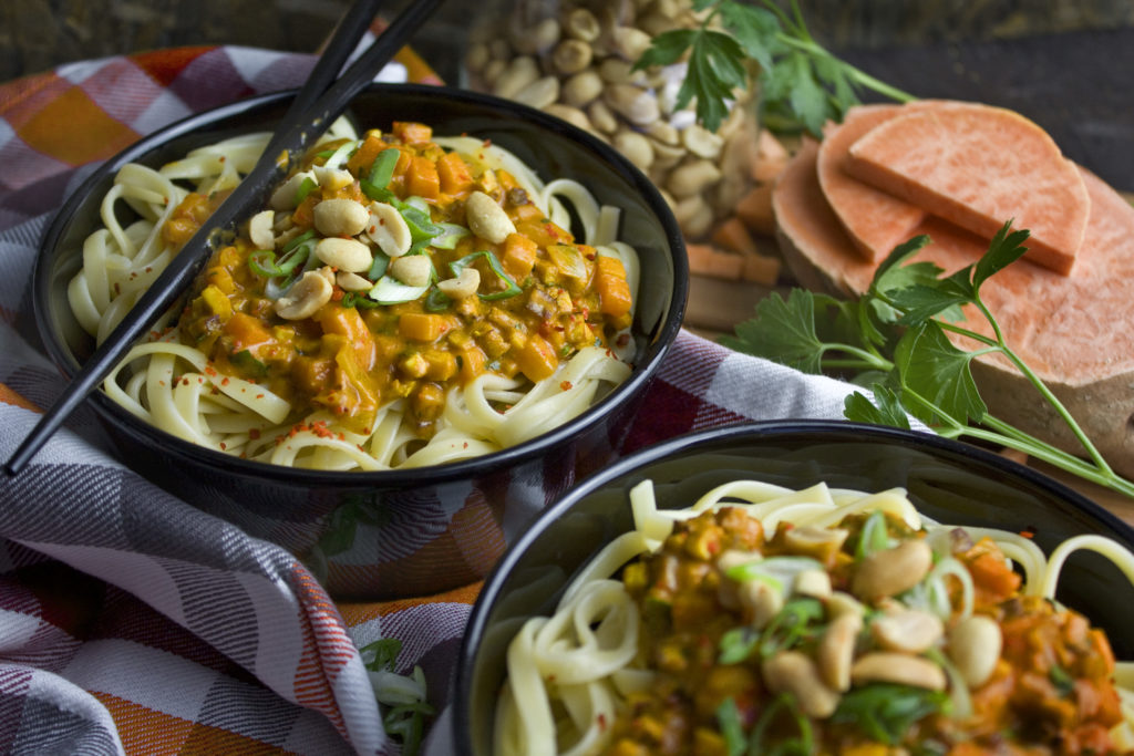 Asia-Bolognese mit Süßkartoffeln und Karotten | Toastenstein