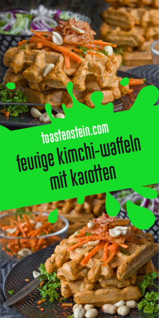 Feurige Kimchi-Waffeln mit Karotten | Toastenstein