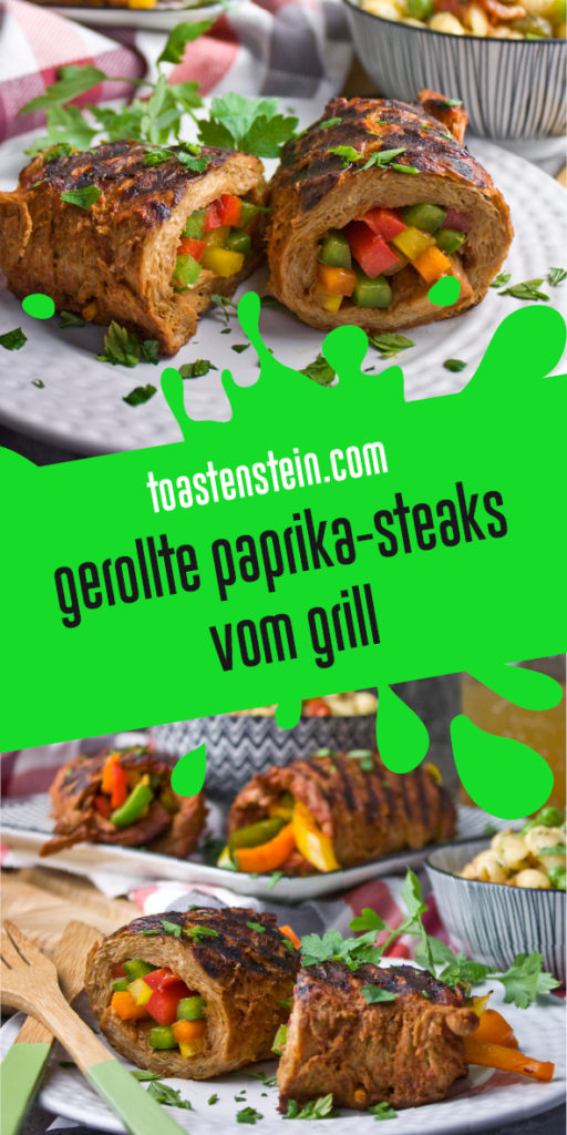 Gerollte Paprika-Steaks von Grill | Toastenstein