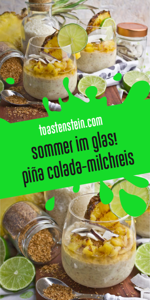 Pina-Colada-Milchreis mit frischer Ananas | Toastenstein