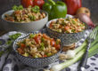 Gyros-Nudel-Salat mit Paprika und Tomaten | Toastenstein
