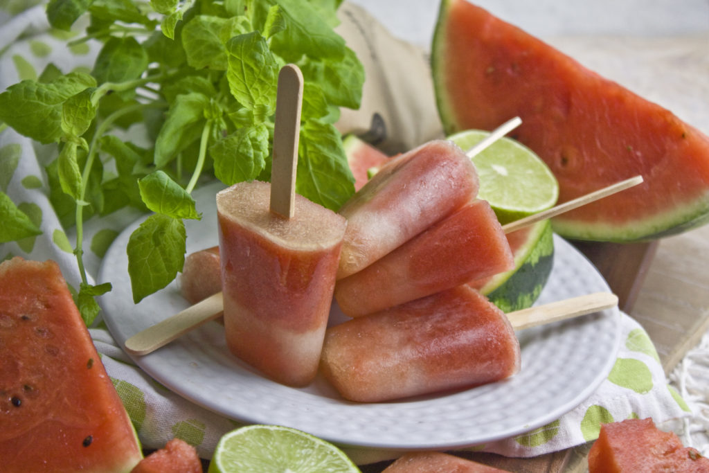 Melonen-Limetten-Eis mit Minze | Toastenstein