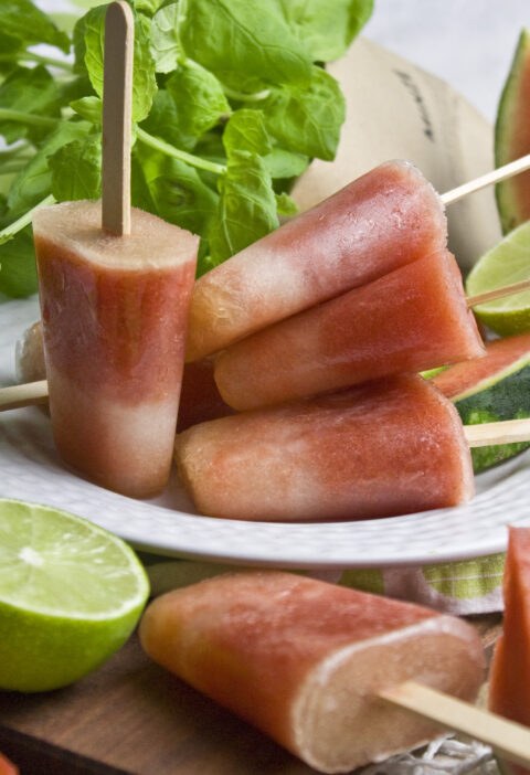 Melonen-Limetten-Eis mit Minze | Toastenstein