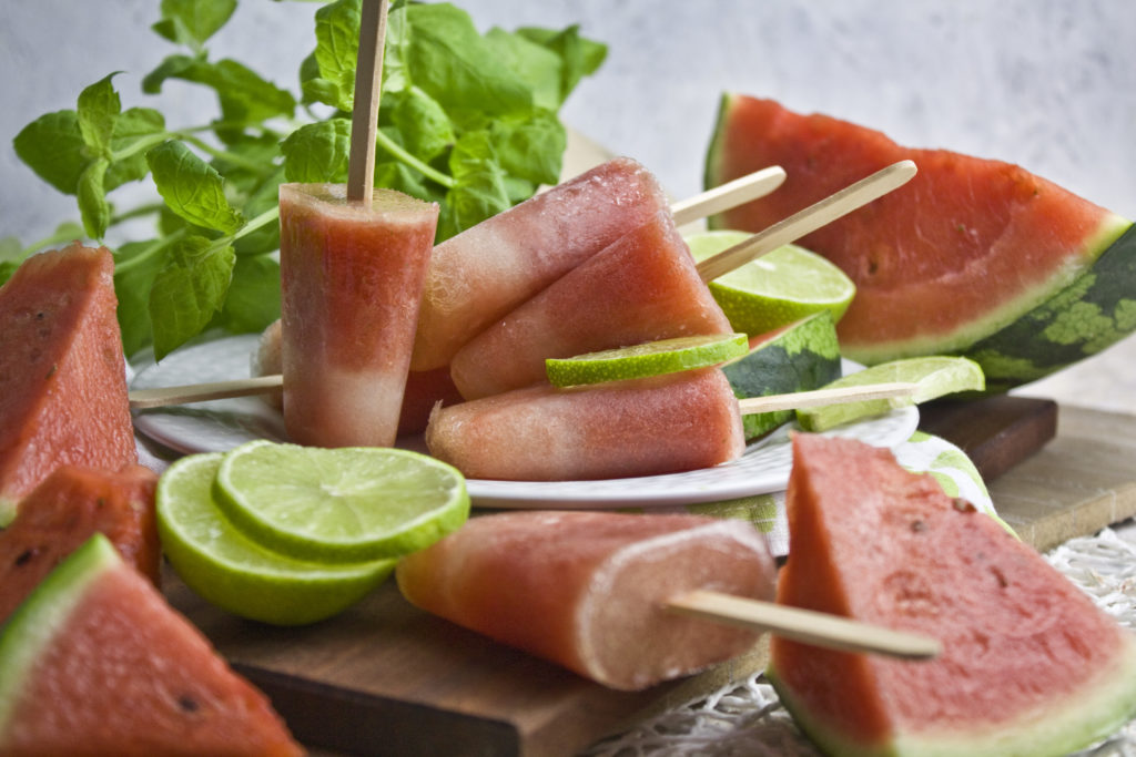 Melonen-Limetten-Eis mit Minze | Toastenstein